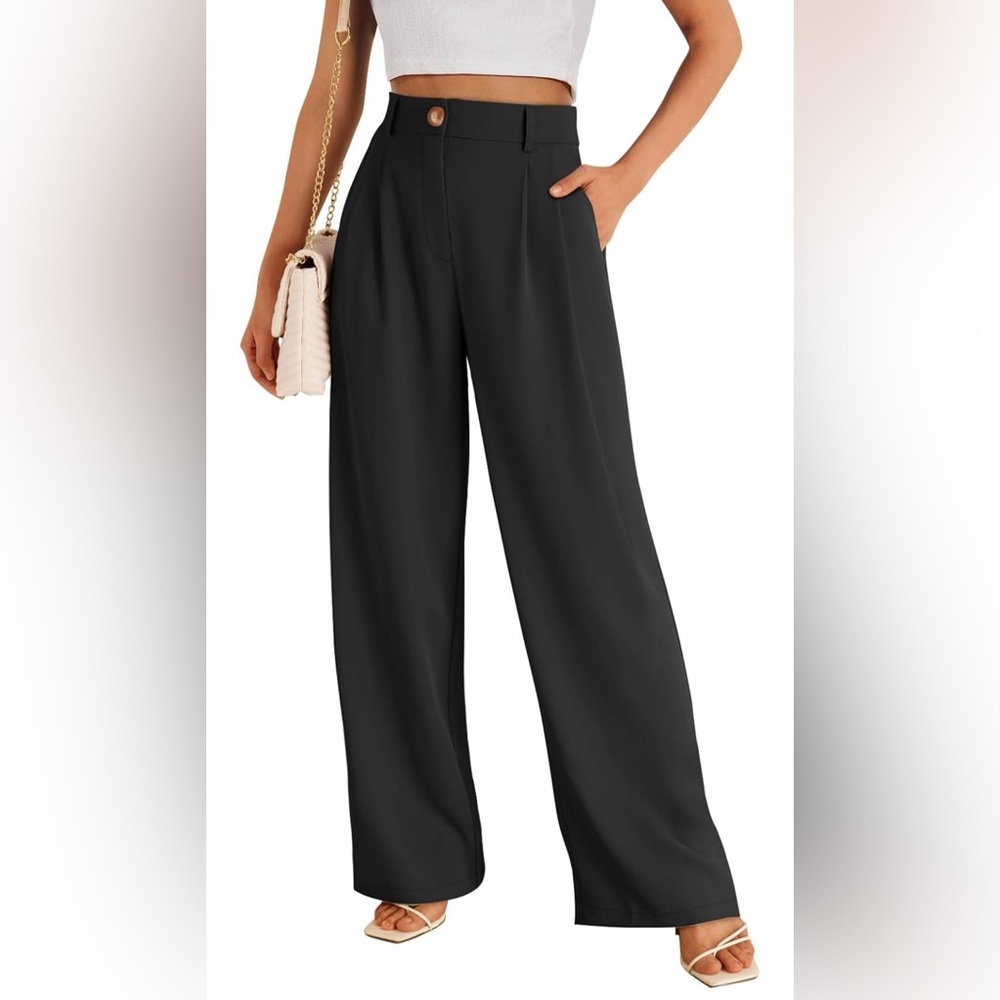 NWOT Petite High-waisted Wide Leg Pants - Picture 2 of 8